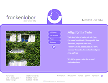Tablet Screenshot of frankenlabor.de